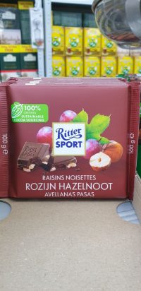 Ritter sport chocolate pasas
