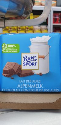 Ritter sport chocolate leche