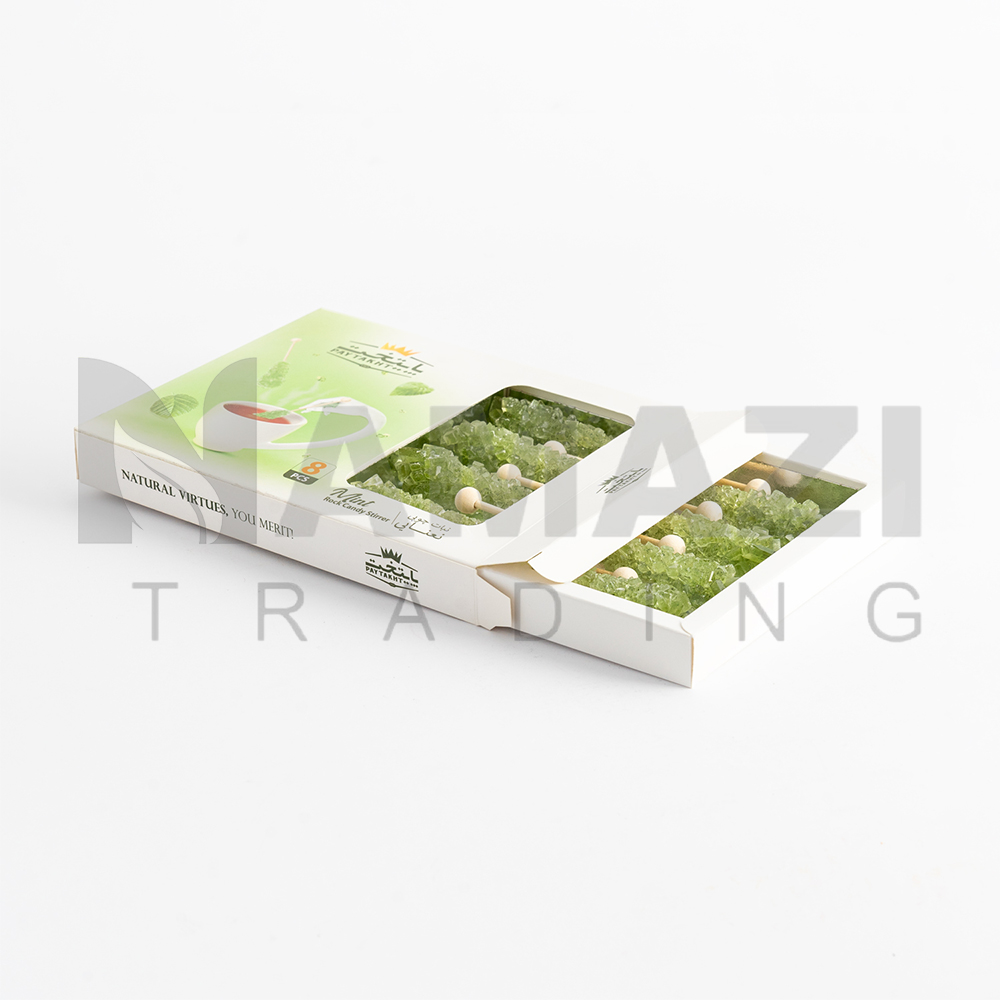 Rock candy with ginger Nabat zanjebili نبات نعنایی