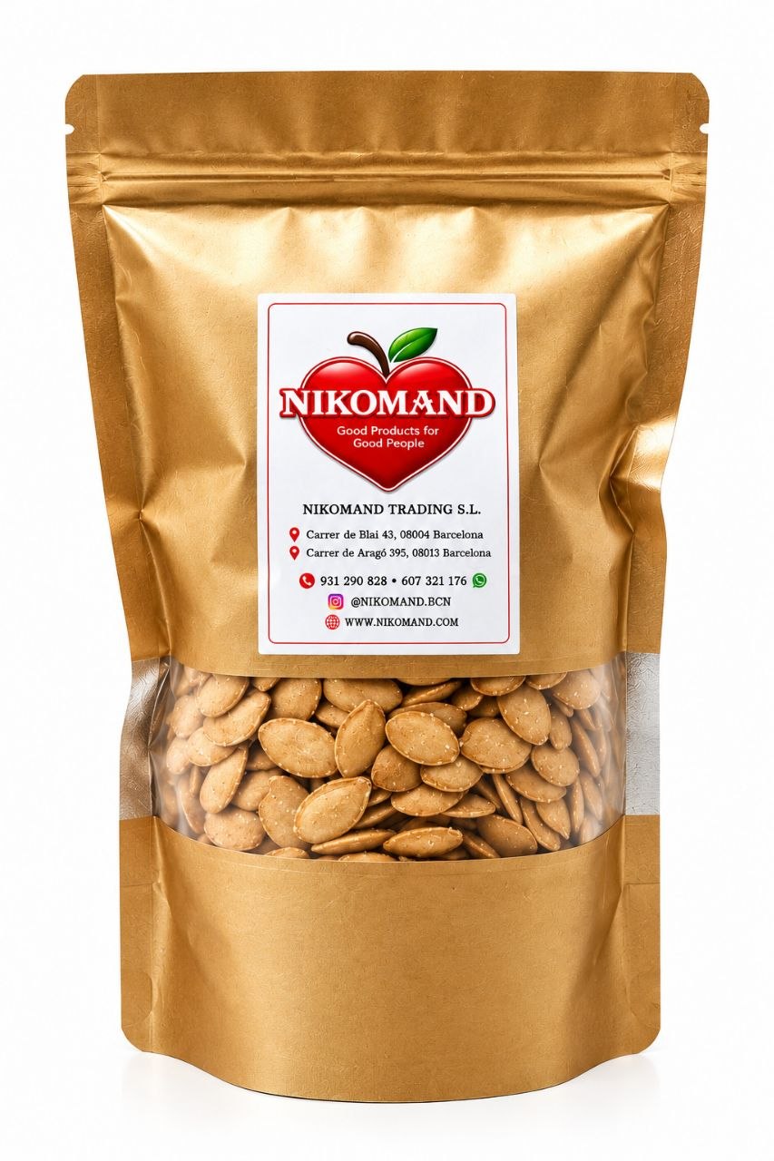 Semillas de calabaza saladas tienda persa comida irani Nikomand Frutos secos nueces Barcelona